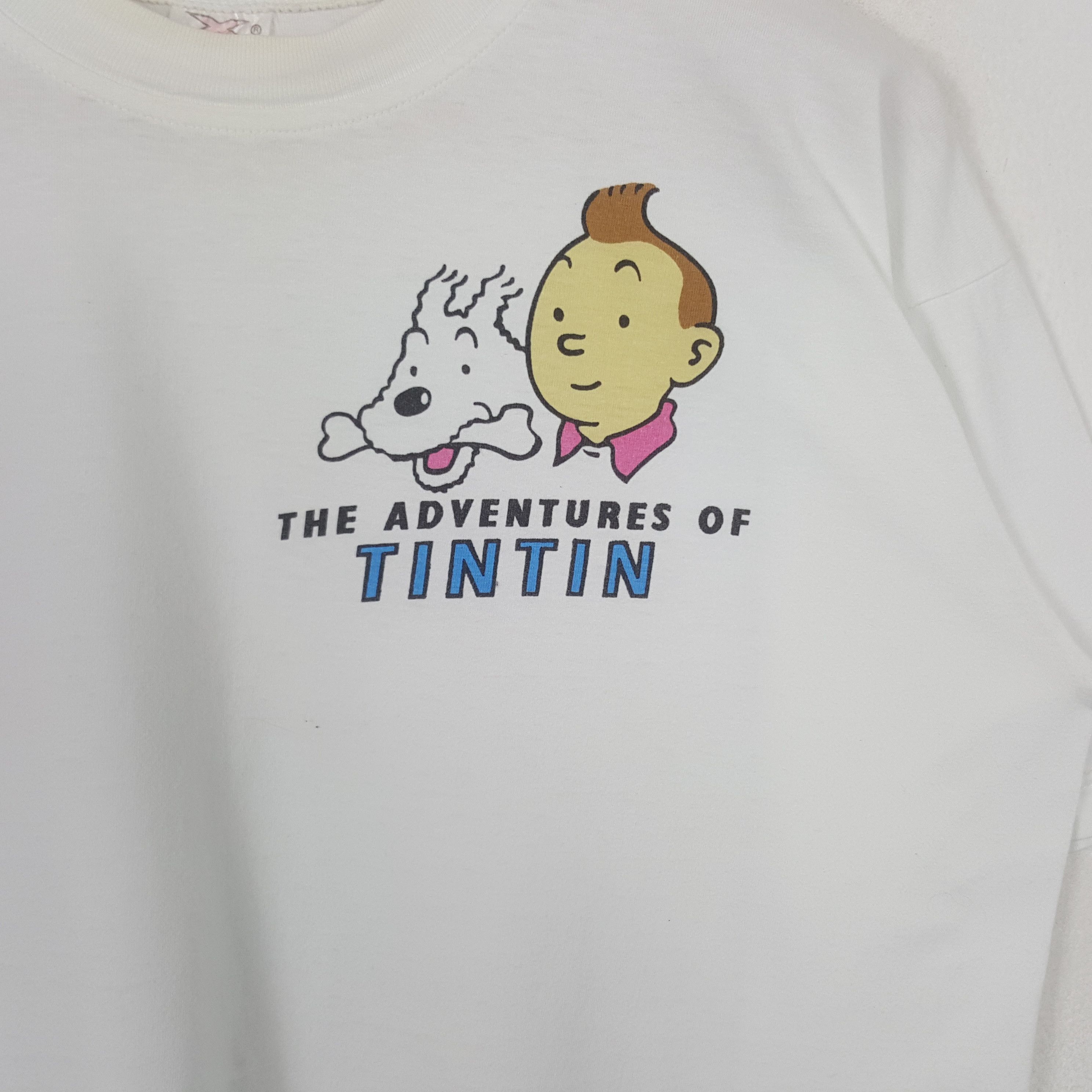 Other Vintage Tintin The Blue Lotus Cartoon Character Tshirt RR11 Size US L / EU 52-54 / 3 - 4 Thumbnail