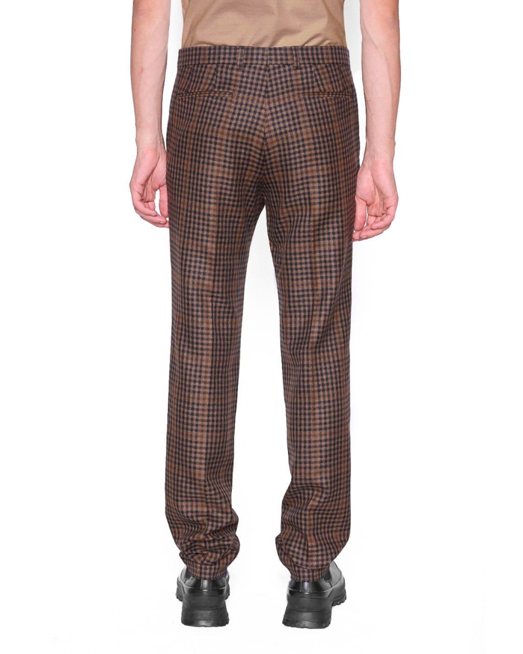 DRIES VAN NOTEN checked wool trousers / pants