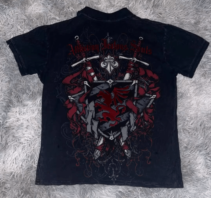 Japanese Brand Casual Short Sleeve Street Gothic Style Size US M / EU 48-50 / 2 - 8 Thumbnail