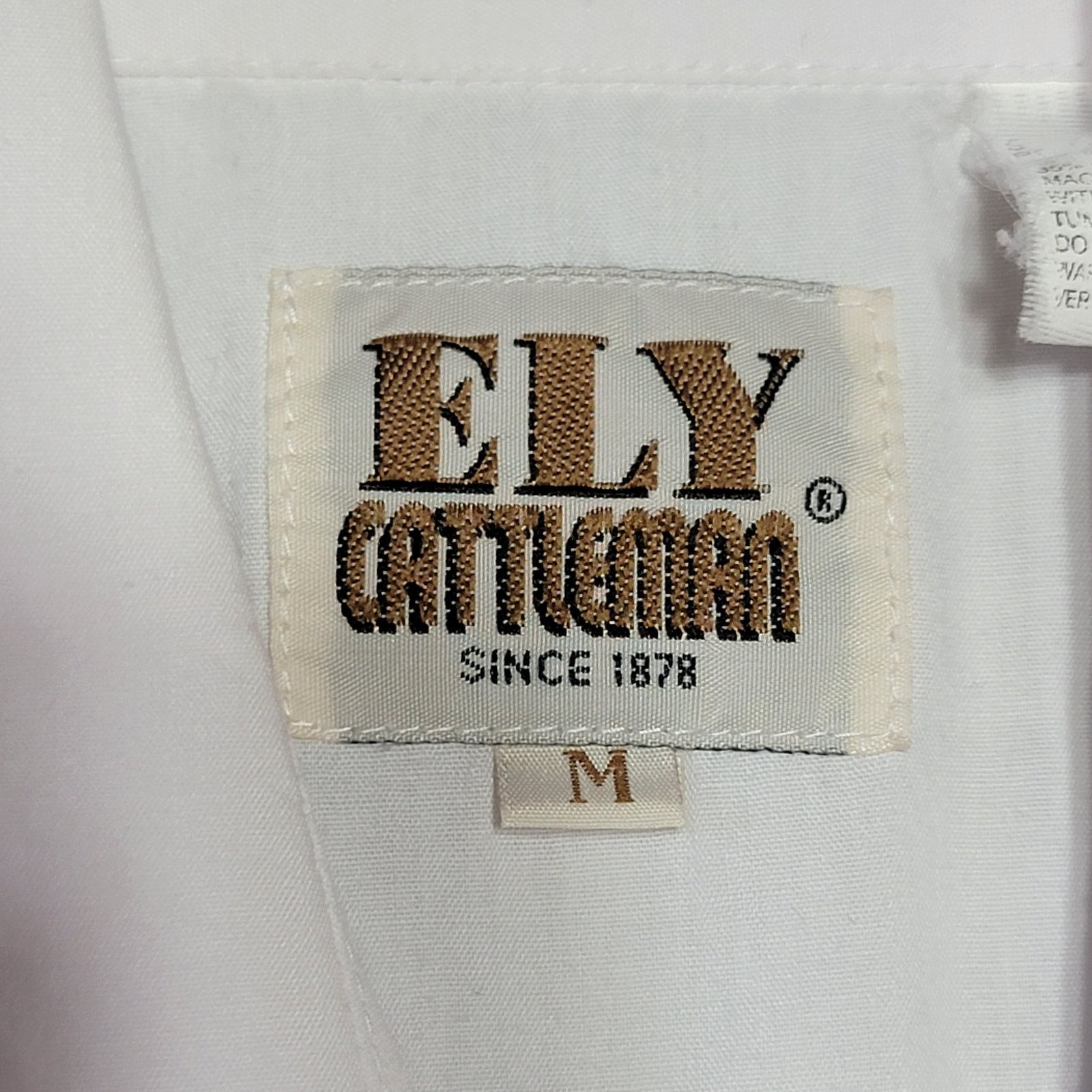 Other Ely Cattleman LS Pearl Snap Western Shirt w/ Black Trim -Med Size US M / EU 48-50 / 2 - 5 Thumbnail