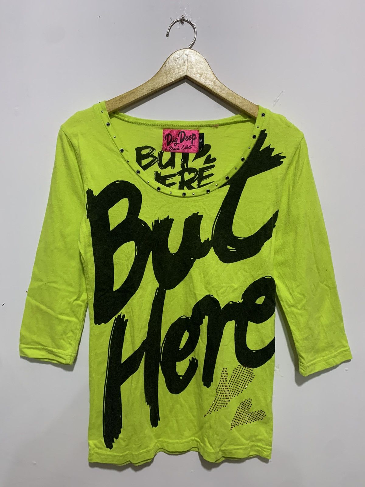 image of Hysteric Glamour x If Six Was Nine Dig Deep - Big Logo But Here Ifsixwasnine Lgb Style in Lime Gree