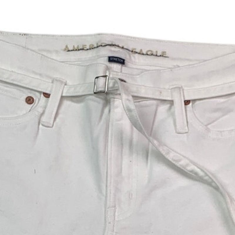 American Eagle Outfitters New AEO Women Size 2 Bermuda Stretch Denim High-Waisted Jort Size 26" / US 2 / IT 38 - 3 Thumbnail