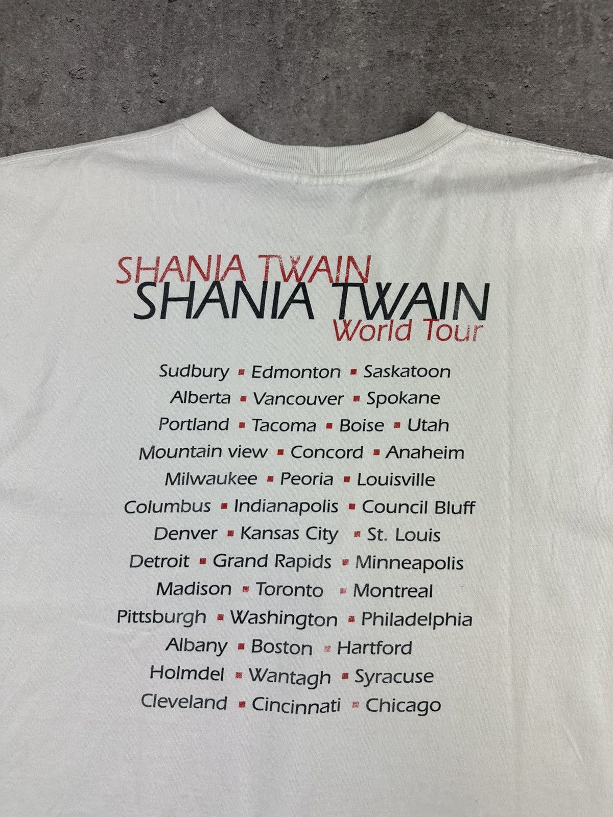 Other T-shirt tee Polygram XL Shania Twain World Tour 1998 Size US XL / EU 56 / 4 - 5 Thumbnail