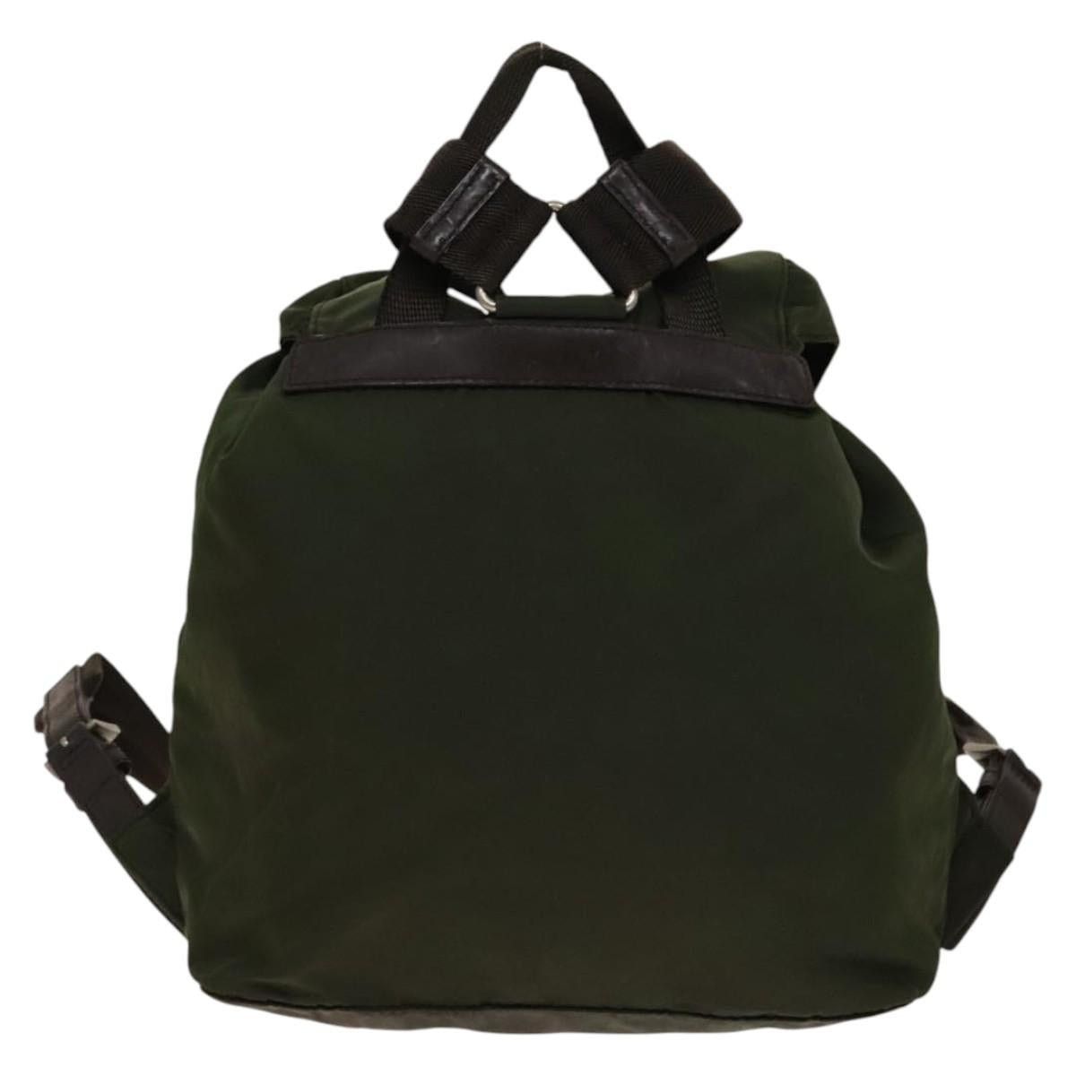 Prada PRADA Backpack Nylon Green Silver Size ONE SIZE - 3 Thumbnail