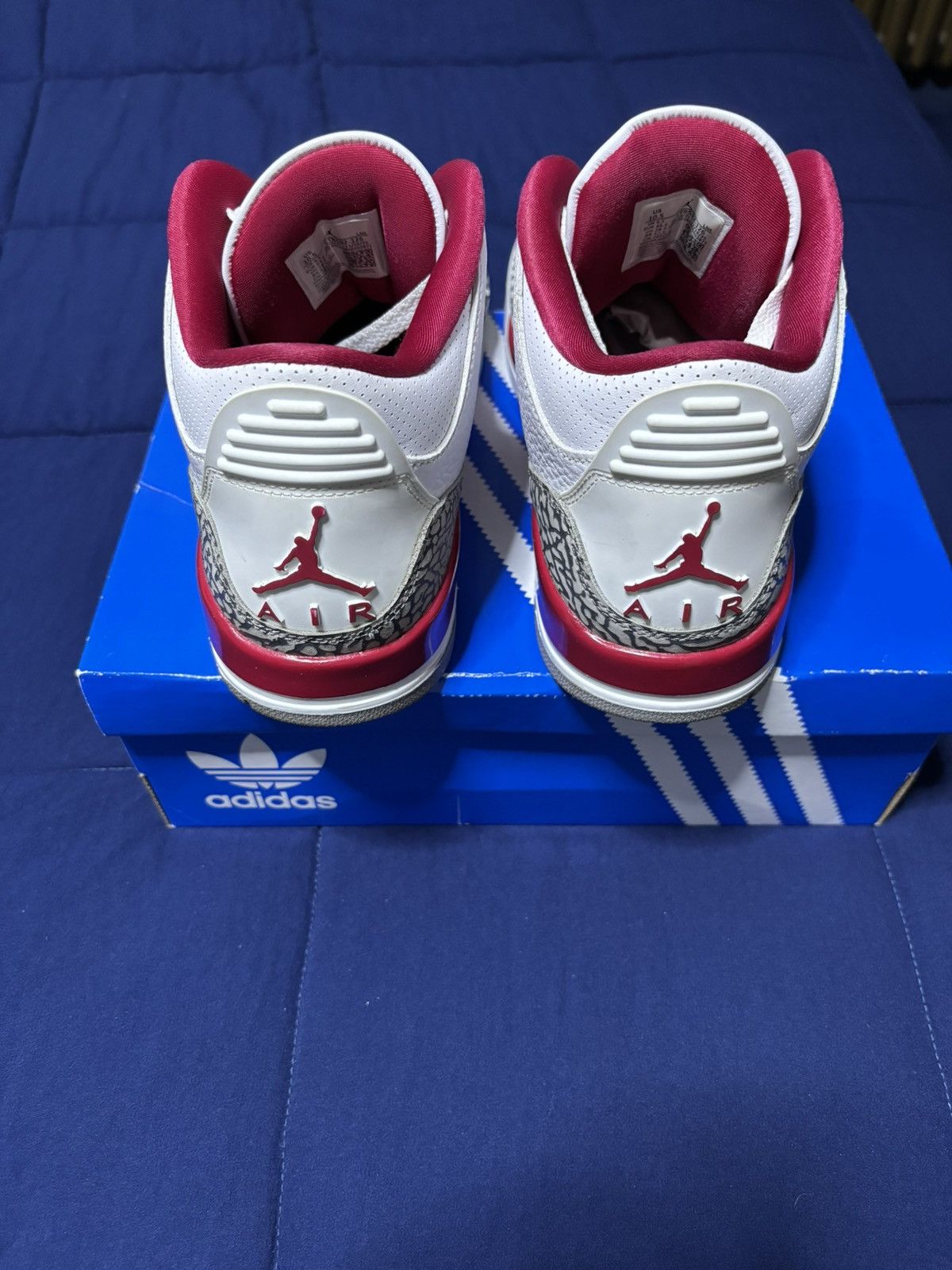 Jordan Brand Jordan 3 Retro Cardinal Red 2022 Size 10.5 Size US 10.5 / EU 43-44 - 5 Thumbnail