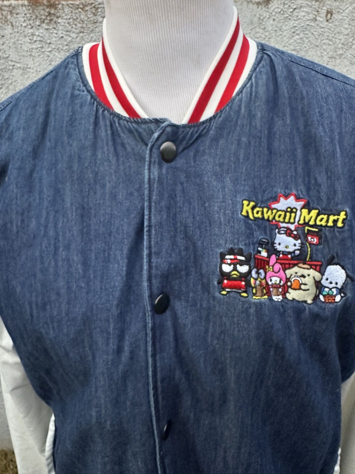 Other Sanrio Hello Kitty Kawaii Mart Denim Varsity Jacket Size M Size US M / EU 48-50 / 2 - 5 Thumbnail