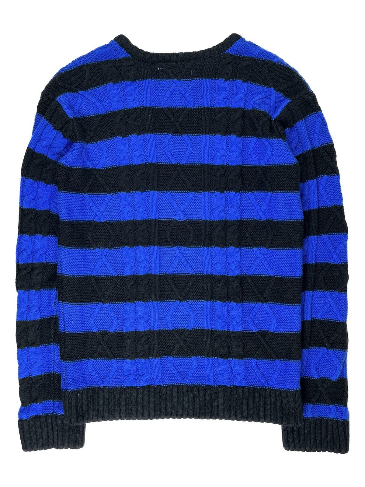 Number (N)ine Number (N)ine Blue Cobain Striped Knit Sweater | Grailed