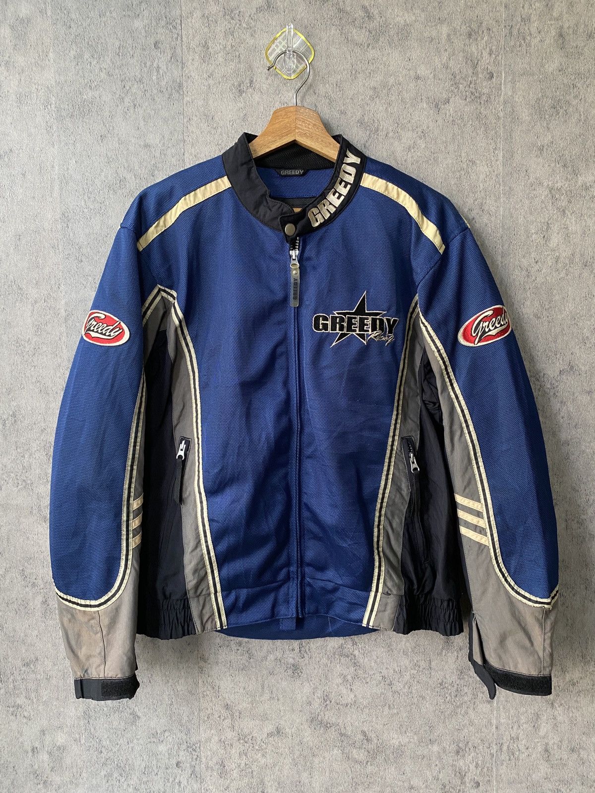Vintage Vintage Greedy Racing Jacket Size US S / EU 44-46 / 1 - 1 Thumbnail
