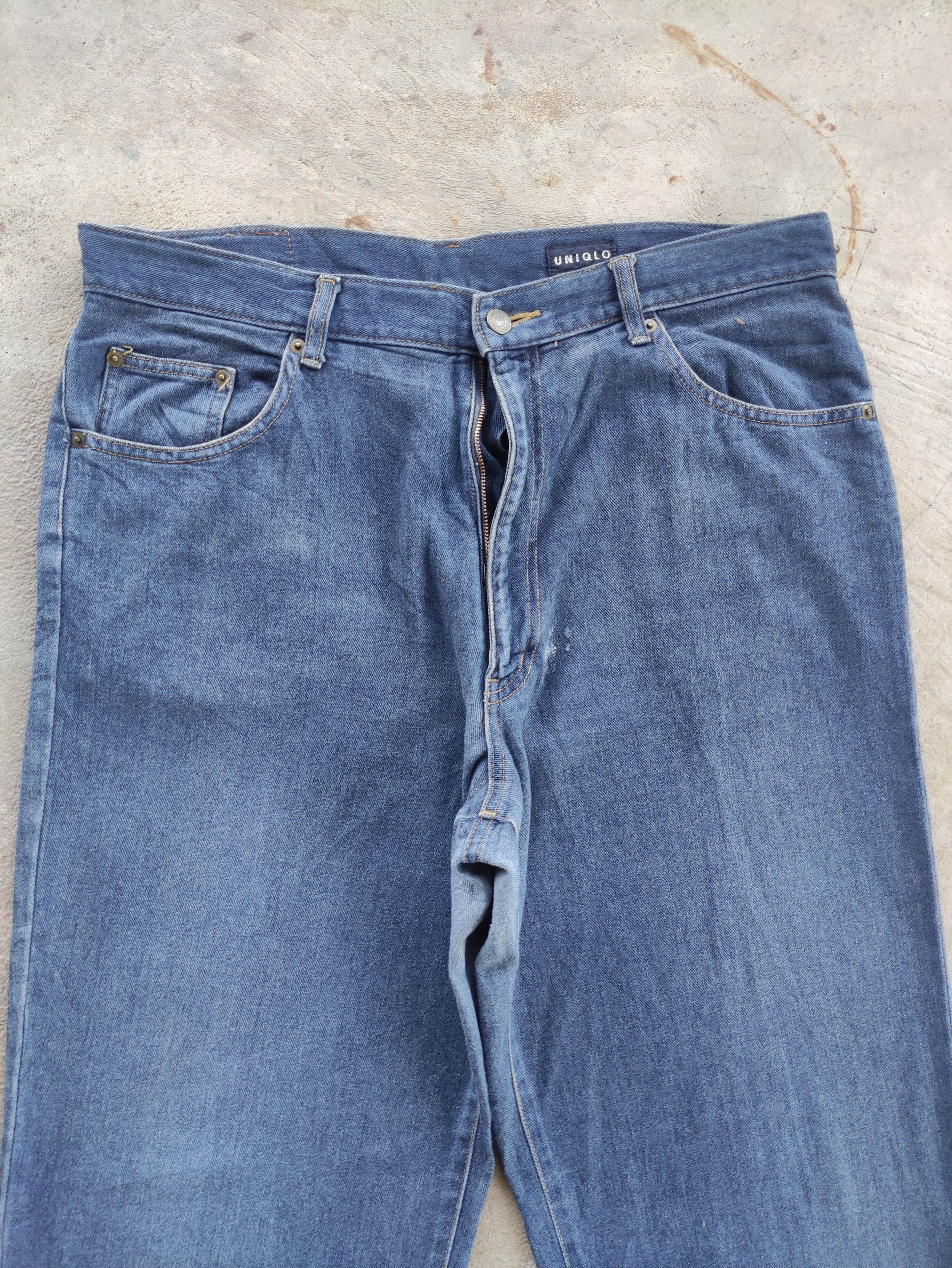 Japanese Brand Vintage Japanese Baggy Jean Distressed Faded Denim Pants Size US 37 - 3 Thumbnail
