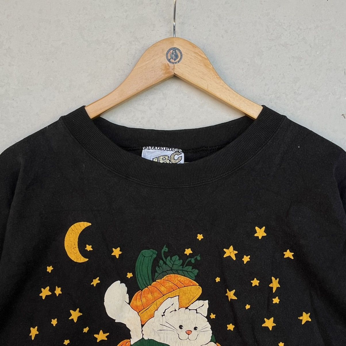 Other Vintage Black Halloween Cat With Pumpkin Design Size L Size L / US 10 / IT 46 - 5 Thumbnail