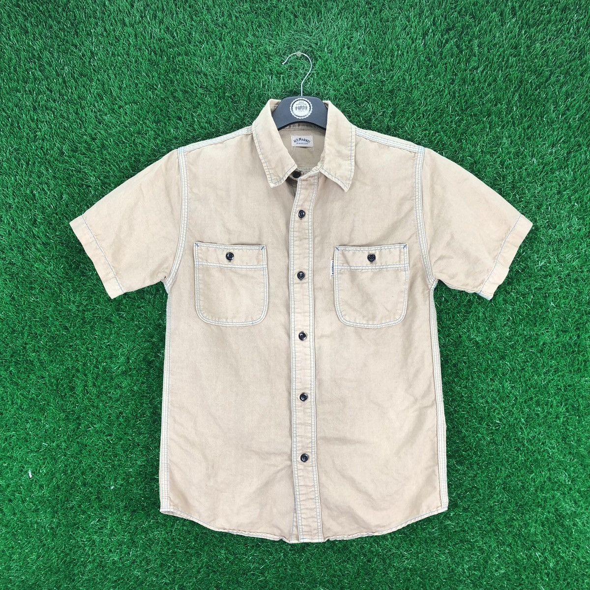 image of Hollywood Ranch&market x Vintage Hr Market California Ser.sta 1248 N.vine Shirts in Khaki (Size XS)