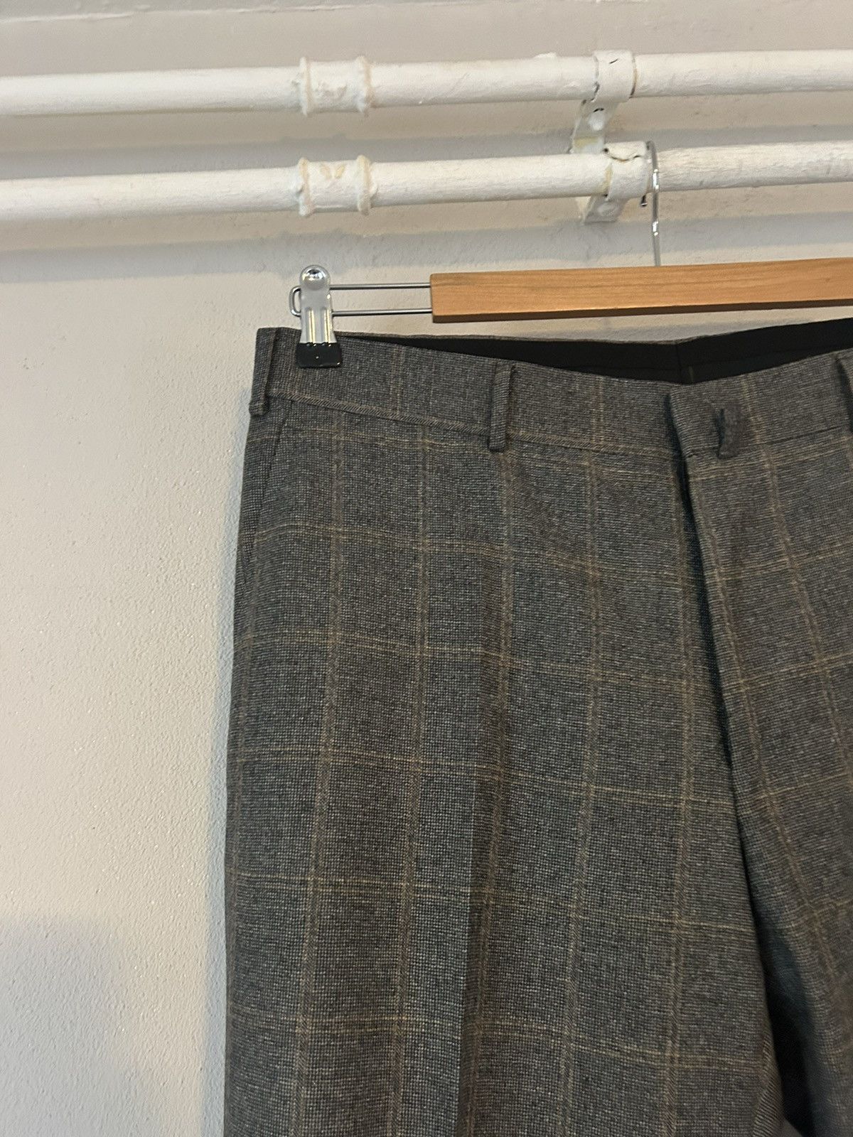 Valentino AW2008 Checkered Gray Wool Pants Size US 36 / EU 52 - 3 Thumbnail