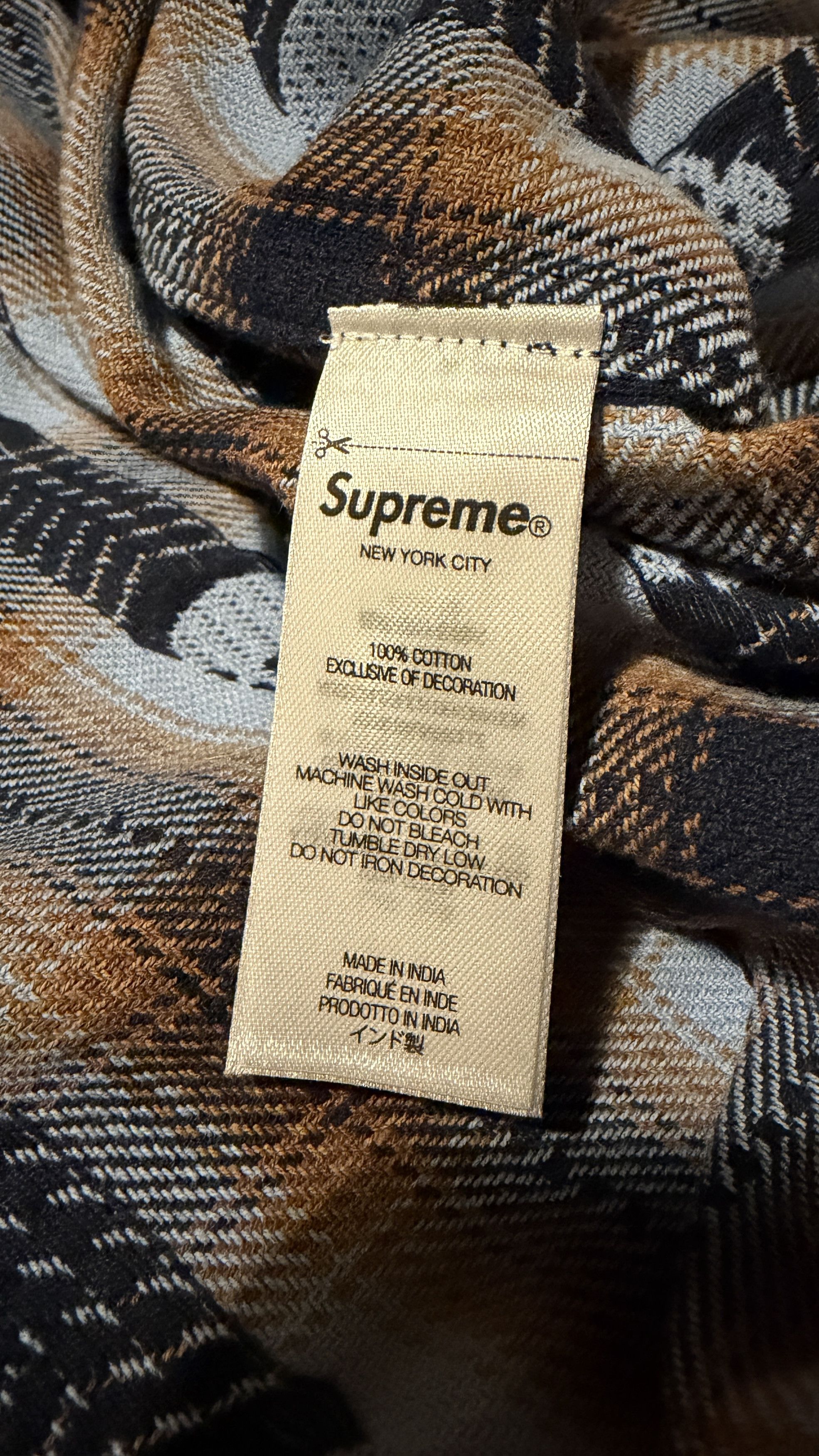 Number (N)ine × Supreme Supreme x Number (N)ine hooded skull Flannel Size US M / EU 48-50 / 2 - 6 Thumbnail