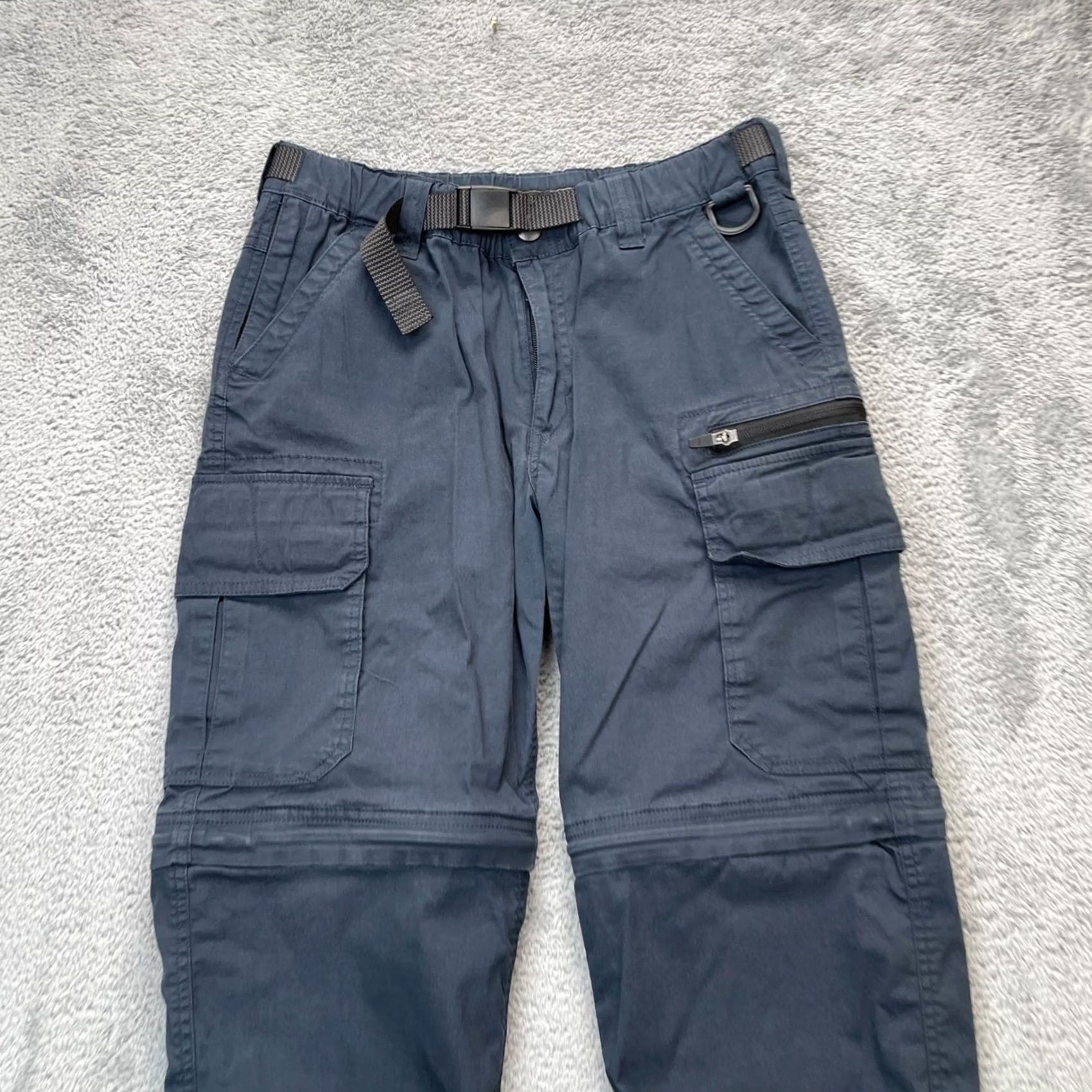 Vintage VINTAGE BC Clothing Pants Mens 30 Blue Convertible Cargo Pockets Stretch Belted Size US 30 / EU 46 - 4 Thumbnail