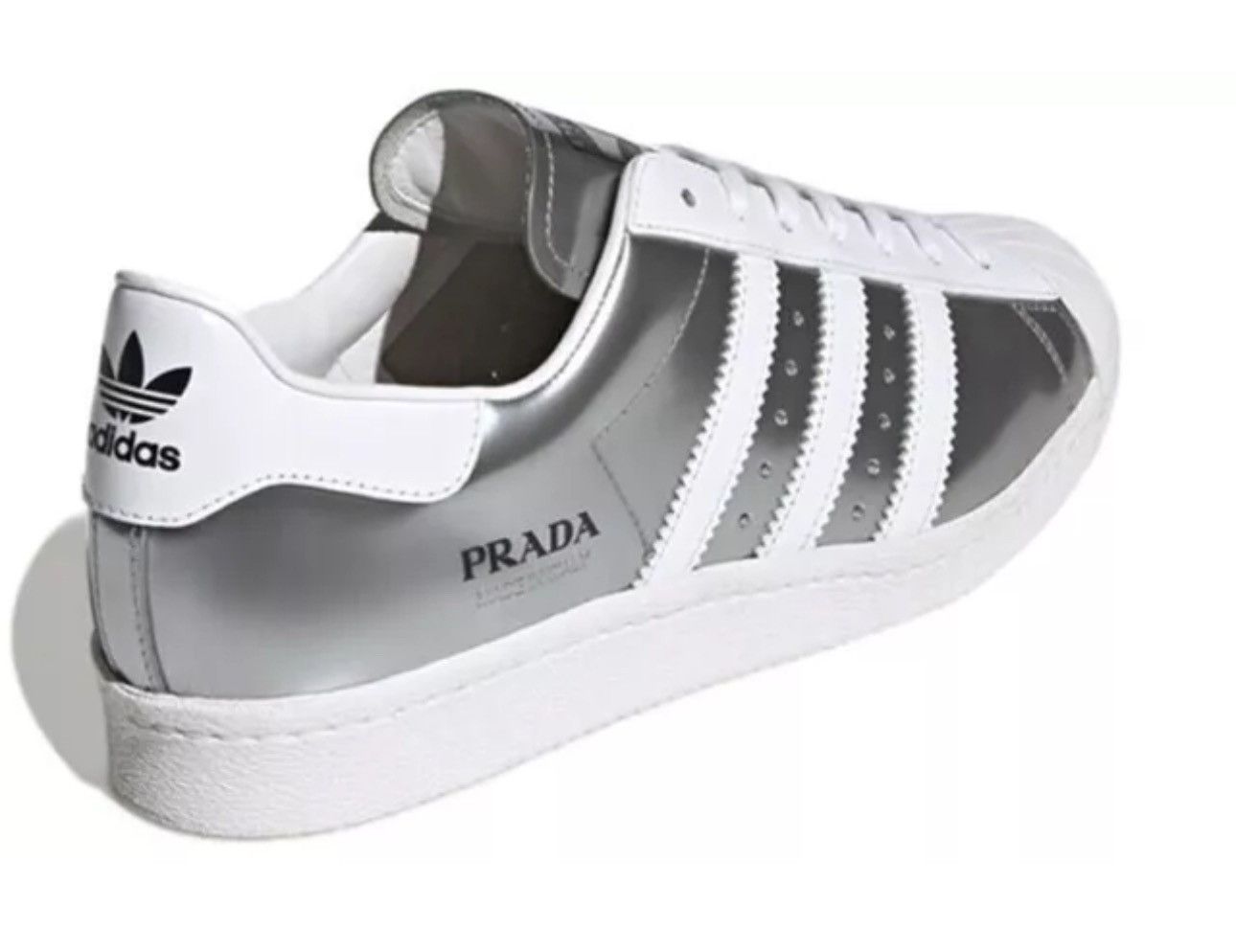 Prada Low Top Superstar Sneakers silver Size US 10 / EU 43 - 3 Thumbnail