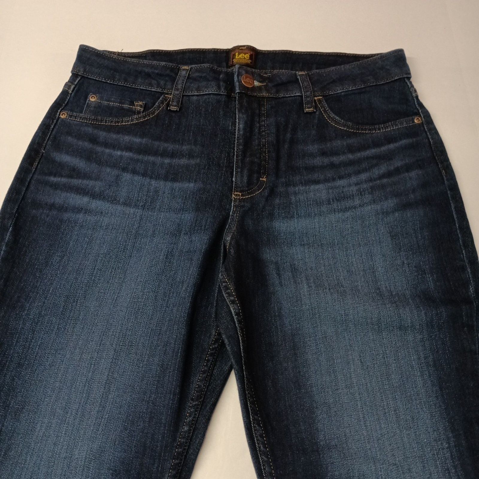 Lee Lee Straight Leg Jeans Women's 14 Short Size 33x27 Blue Size 36" / US 14 / IT 50 - 5 Thumbnail