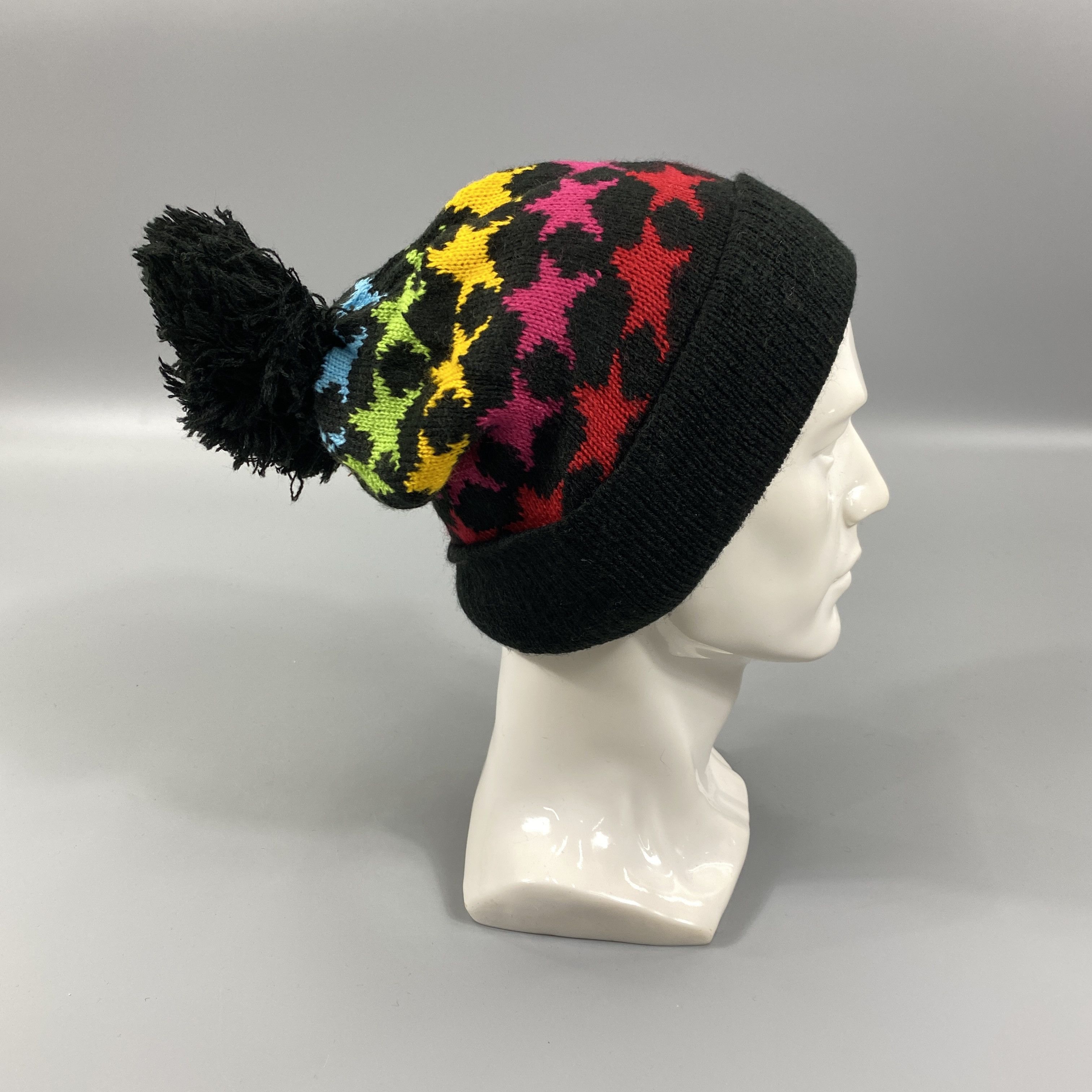 Japanese Brand Rainbow Stars Beanie Hats -BN1136 Size ONE SIZE - 3 Thumbnail