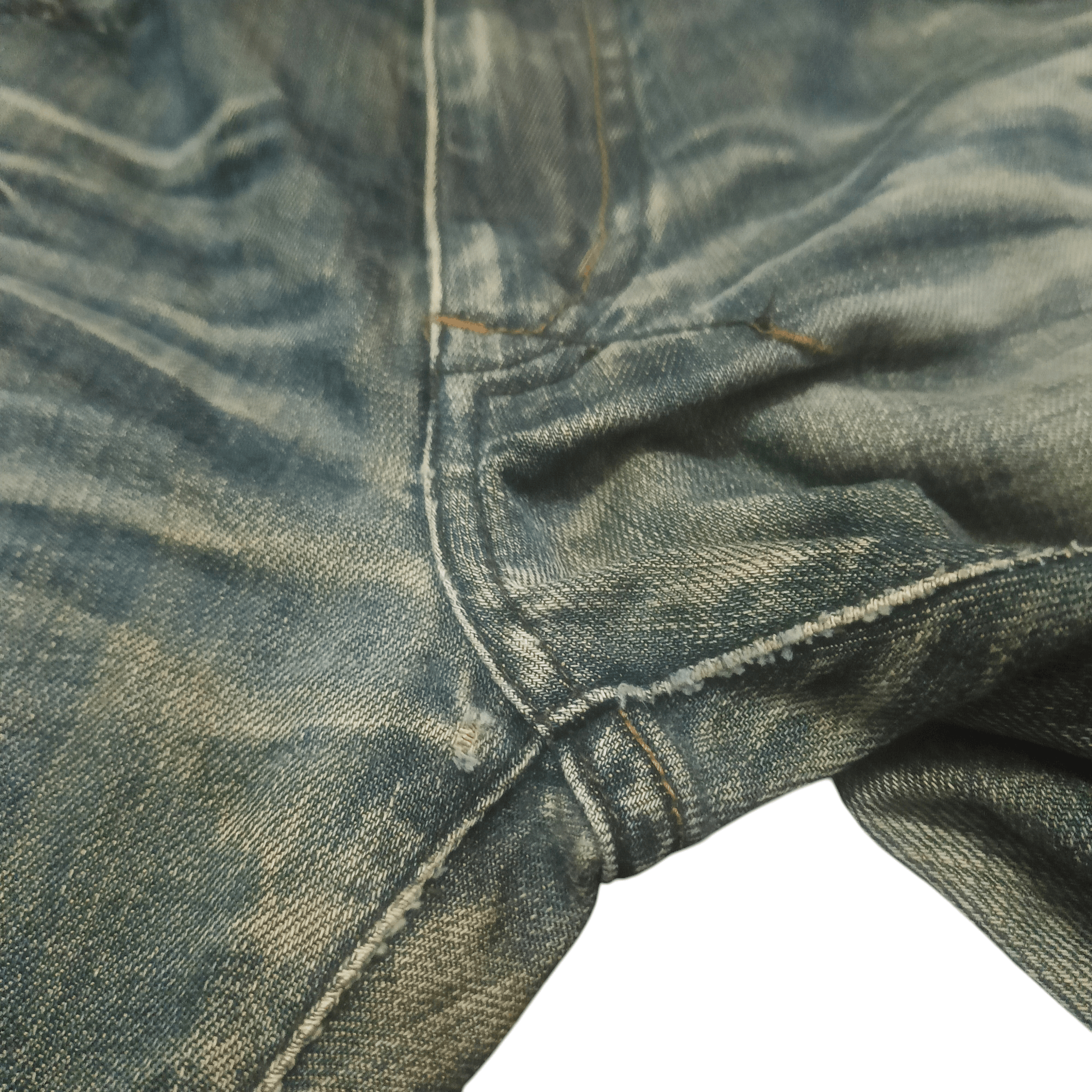 The GV Gallery Vintage New Boy London Flared Distressed Jeans Size US 34 / EU 50 - 11 Thumbnail
