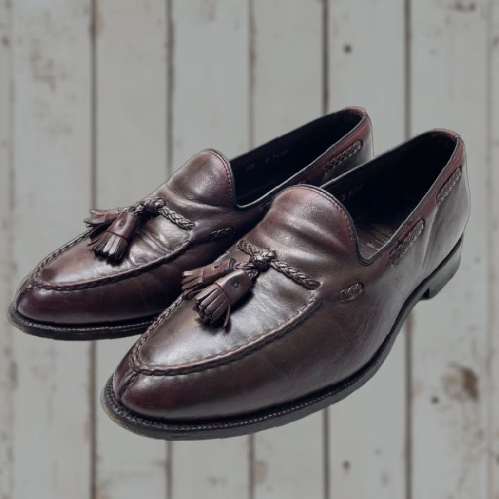 Allen Edmonds Allen Edmonds The Adams Loafers Burgundy Leather Tassel Men’s 10D Preppy Dress Mens Size US 10 / EU 43 - 1 Thumbnail