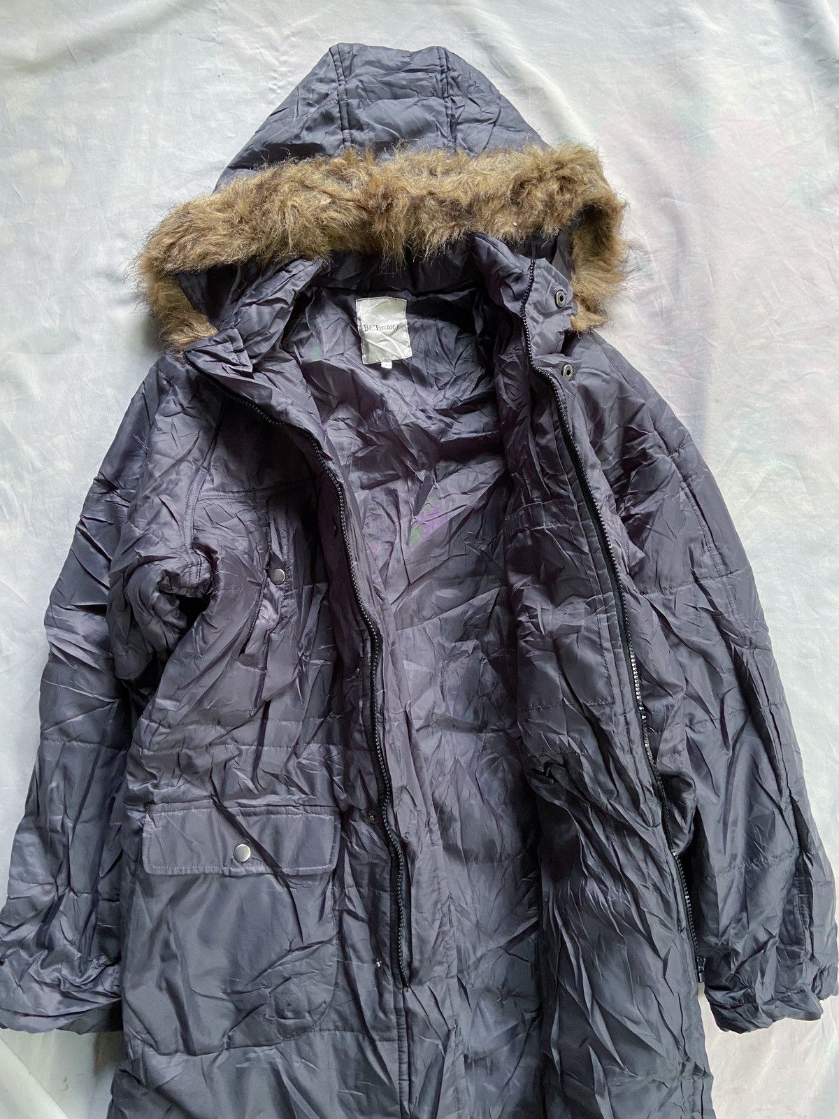 If Six Was Nine JAPANESE B.C FACTORY COAT FUR JACKET Size US L / EU 52-54 / 3 - 11 Thumbnail
