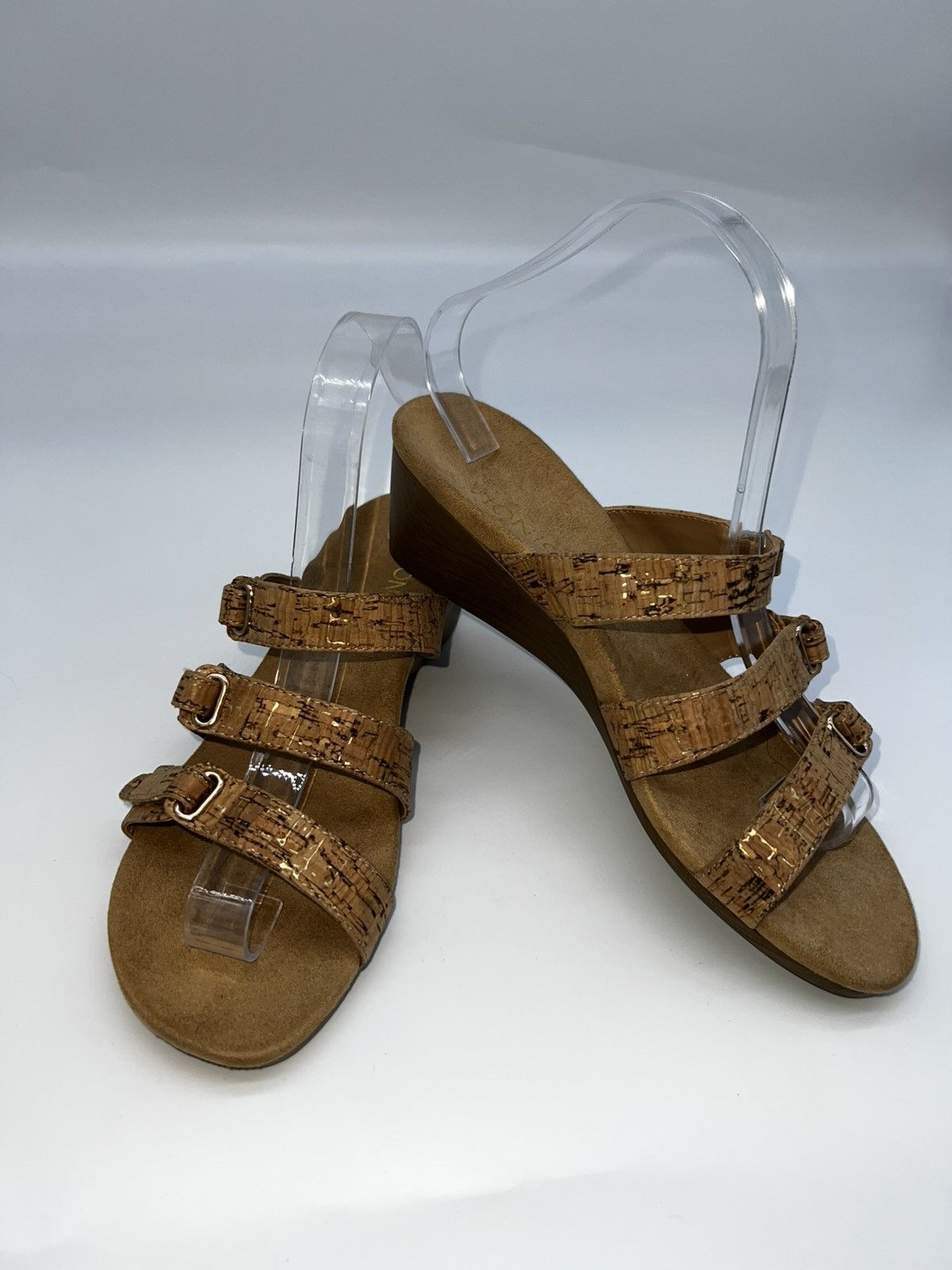 Vionic Vionic Women's Strappy Wedge Sandals Tan Size 8 Casual Size US 8 / IT 38 - 8 Thumbnail