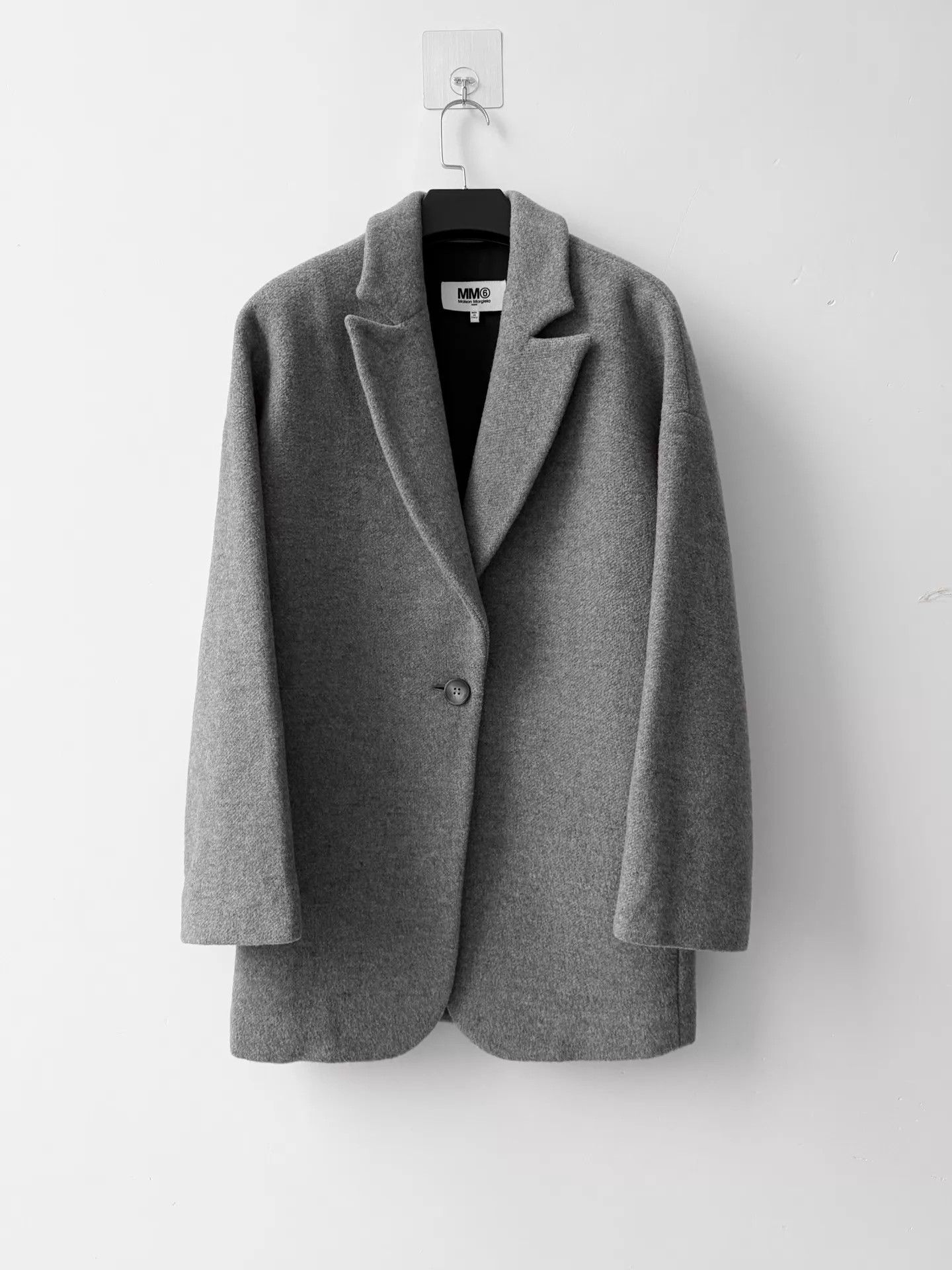 MM6 MM6 F/W16 women's Cloud Gray Wool Blazer 36 Size XS / US 0-2 / IT 36-38 - 1 Thumbnail
