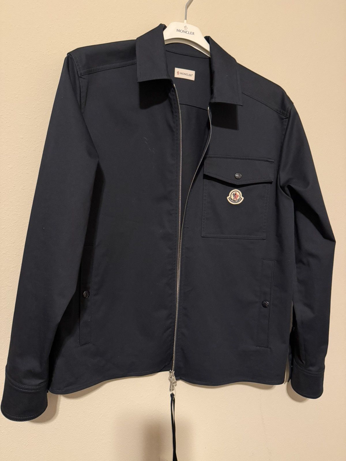 Moncler [BNWT] Moncler Cotton Gabardine Jacket - Navy Blue (Size M) Size US M / EU 48-50 / 2 - 5 Thumbnail