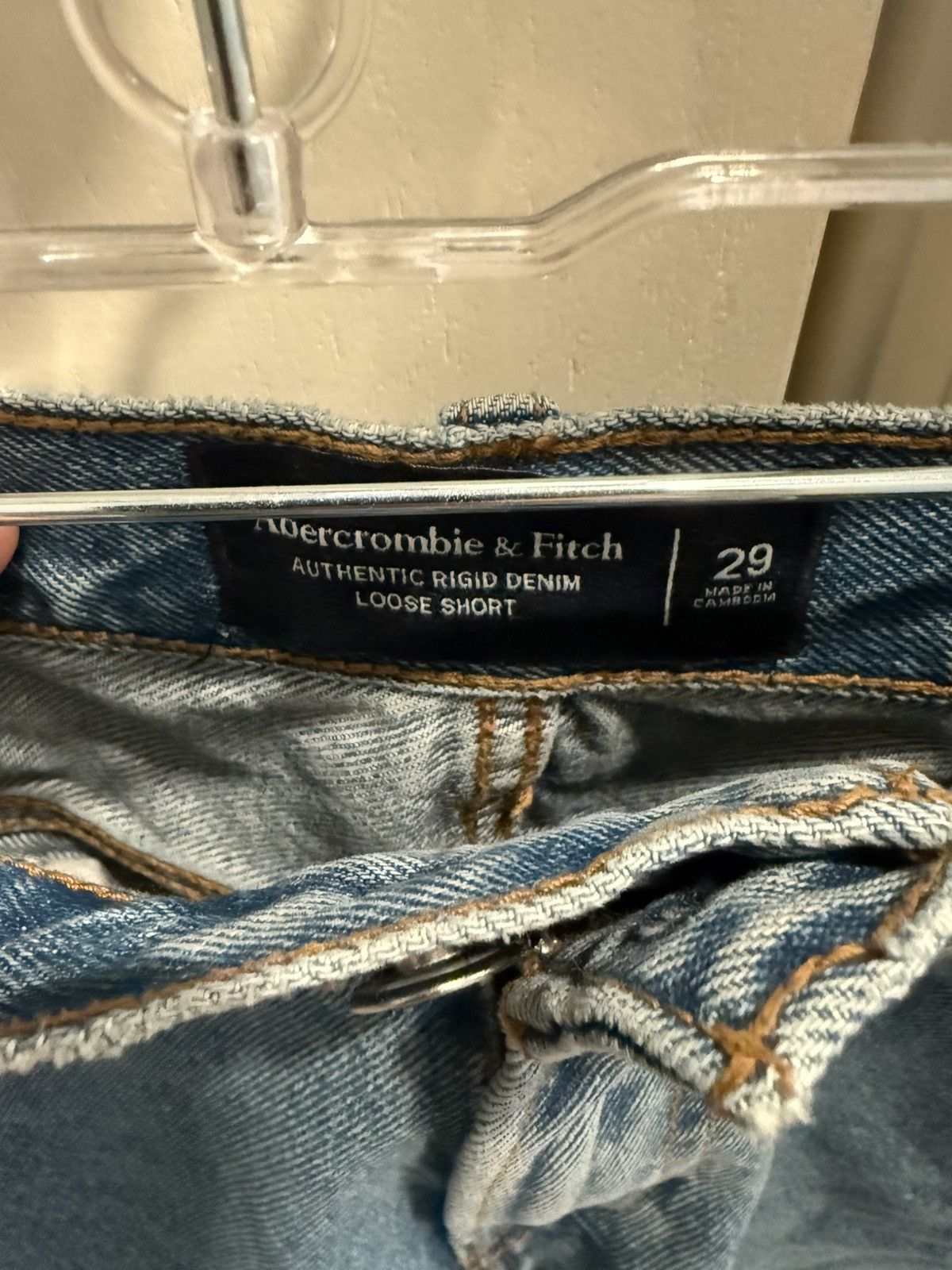 Abercrombie & Fitch Loose Denim Shorts Size US 29 - 2 Thumbnail