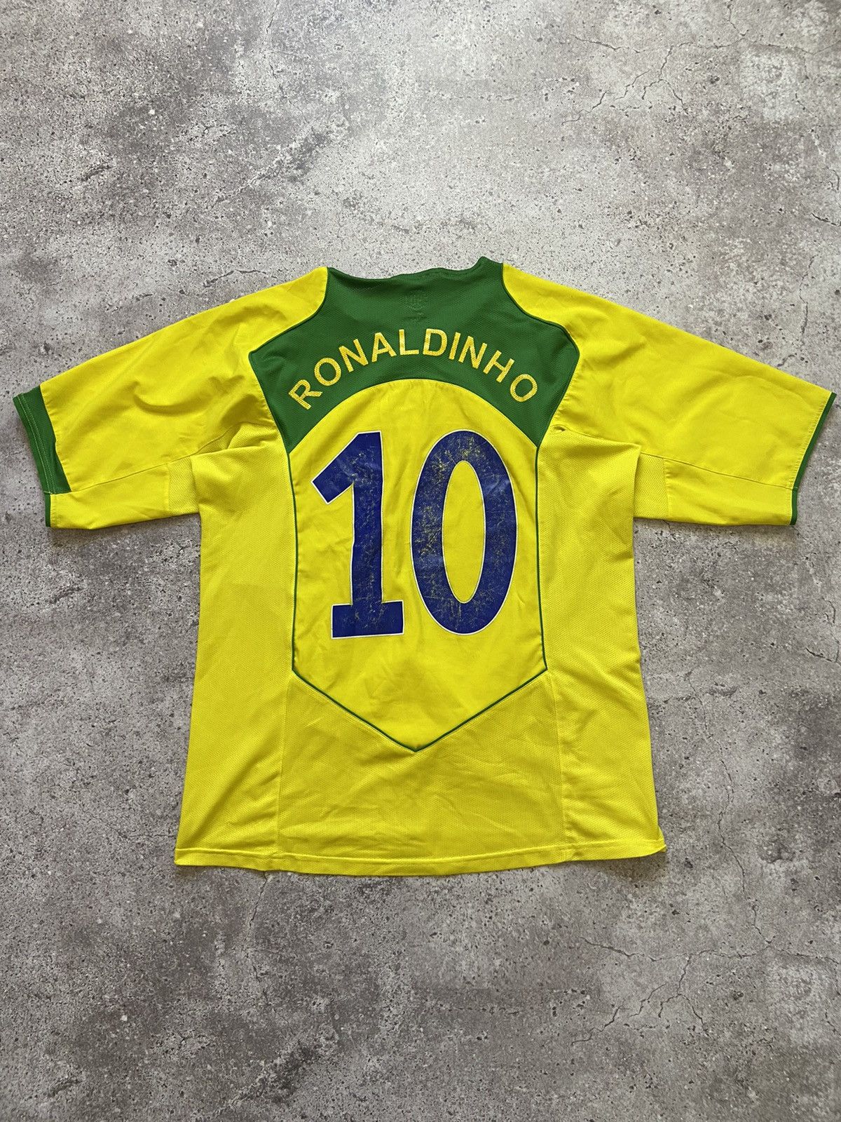 Nike × Vintage VINTAGE Y2K NIKE 10 BRASIL SOCCER JERSEY RETRO STYLE Size US L / EU 52-54 / 3 - 1 Thumbnail