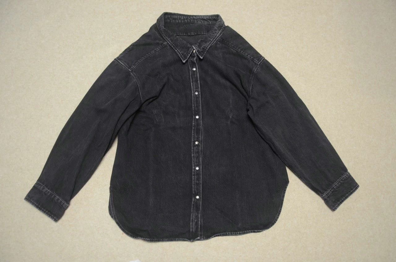 Balenciaga Balenciaga Black Washed Denim Oversized Unisex Jacket Size XS / US 0-2 / IT 36-38 - 1 Thumbnail