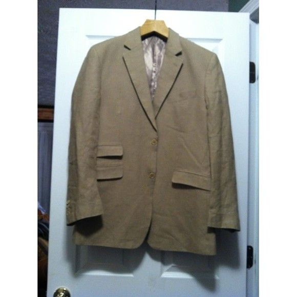 MURANO MEN'S 100%LINEN SPORT JACKET BLAZER SIZE: M