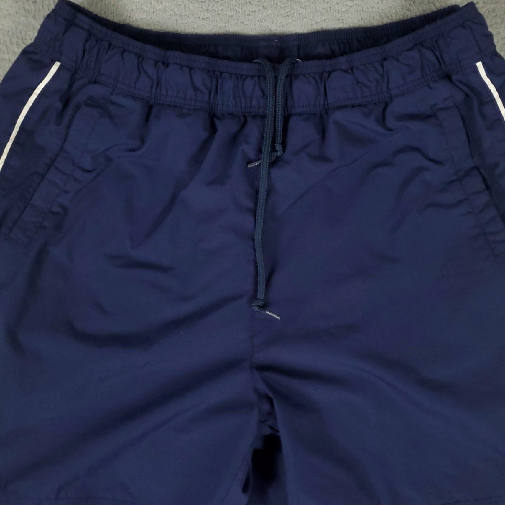 Nike VINTAGE Nike Pants Mens 2XL Navy Blue Nylon Windbreaker Athletic Logo Size US 39 - 2 Thumbnail
