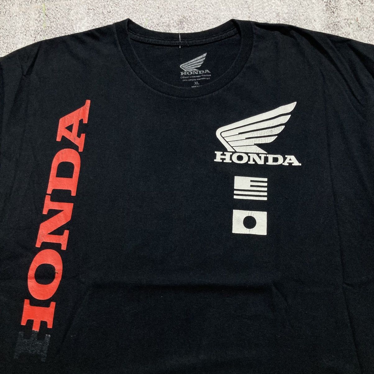 Honda Vintage Honda Hot Lap Logo Graphic T-shirt Black Size US XL / EU 56 / 4 - 3 Thumbnail