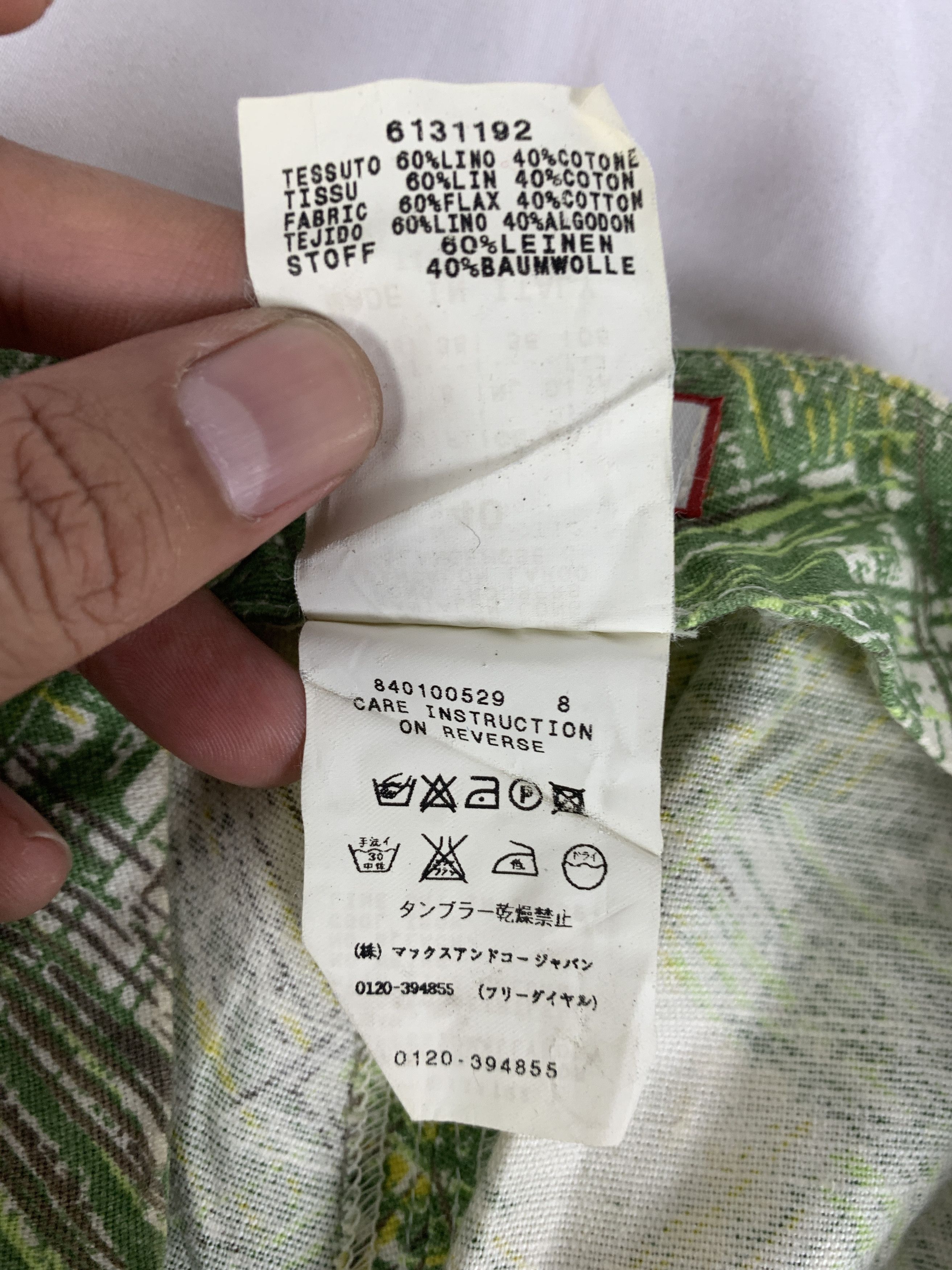 MAX&Co. Max&Co Italy Green Patterned Flared Pants (27) Size 27" / US 4 / IT 40 - 8 Thumbnail