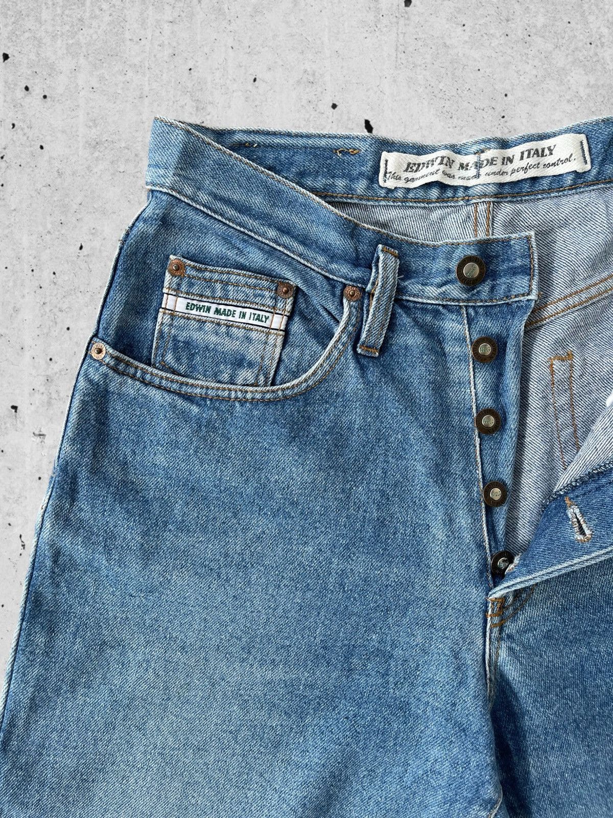 Edwin 🔥 Edwin Italy Distressed Denim Vintage W31 🔥 Size US 31 - 6 Thumbnail