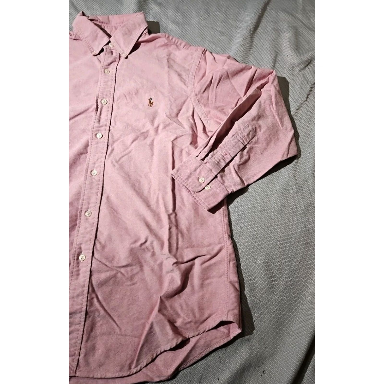 Polo Ralph Lauren Ralph Lauren Shirt Mens 16 32/33 Red Custom Fit Button-Down Polo Collar Preppy Embroidered Pony Button-Up Knit Cotton Casual Formal Business Size US L / EU 52-54 / 3 - 5 Thumbnail