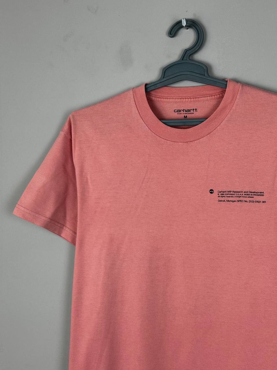 Carhartt Wip Carhartt WIP Pink Structures Logo Streetwear T Shirt Size US M / EU 48-50 / 2 - 4 Thumbnail