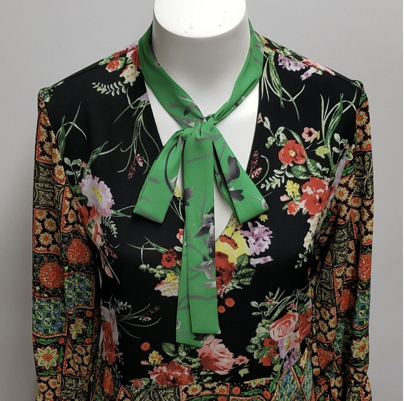 Buffalo David Bitton BUFFALO David Bitton Flutter Long Sleeve Neck Tie Dress Size M / US 6-8 / IT 42-44 - 2 Thumbnail