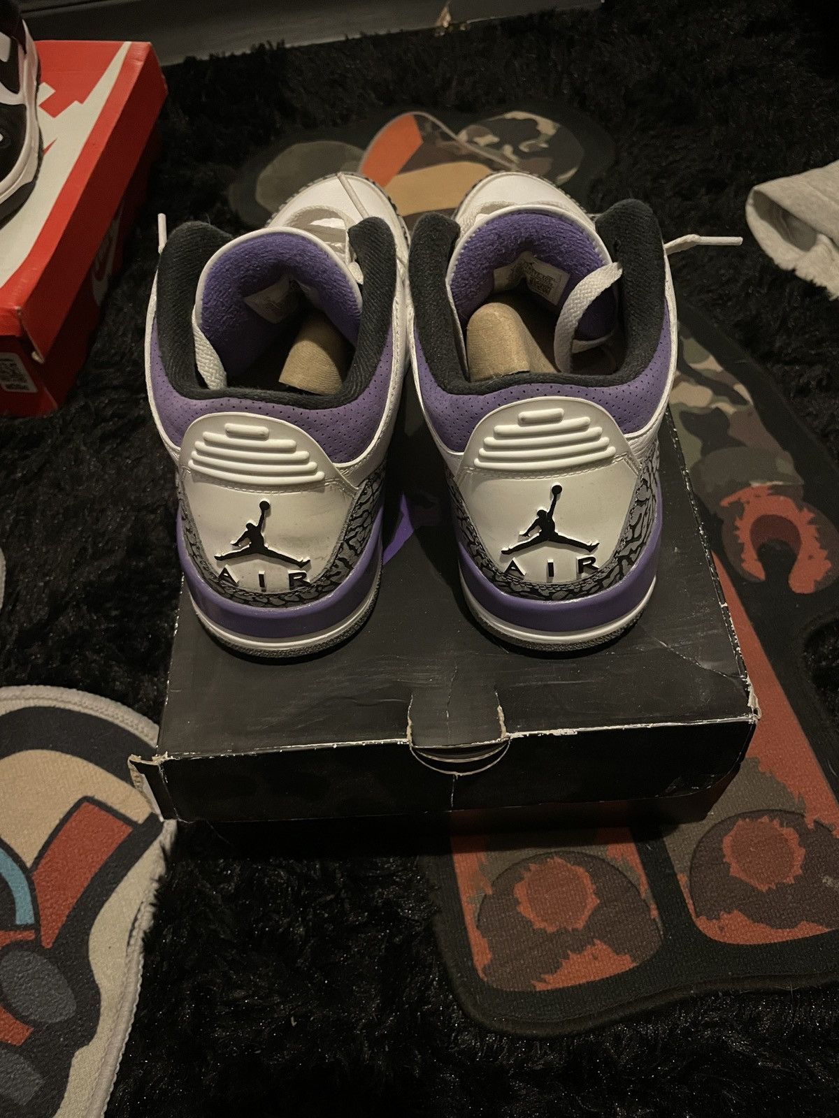 Jordan Brand Air Jordan 3 Retro “Dark Iris” Size US 9 / EU 42 - 5 Thumbnail