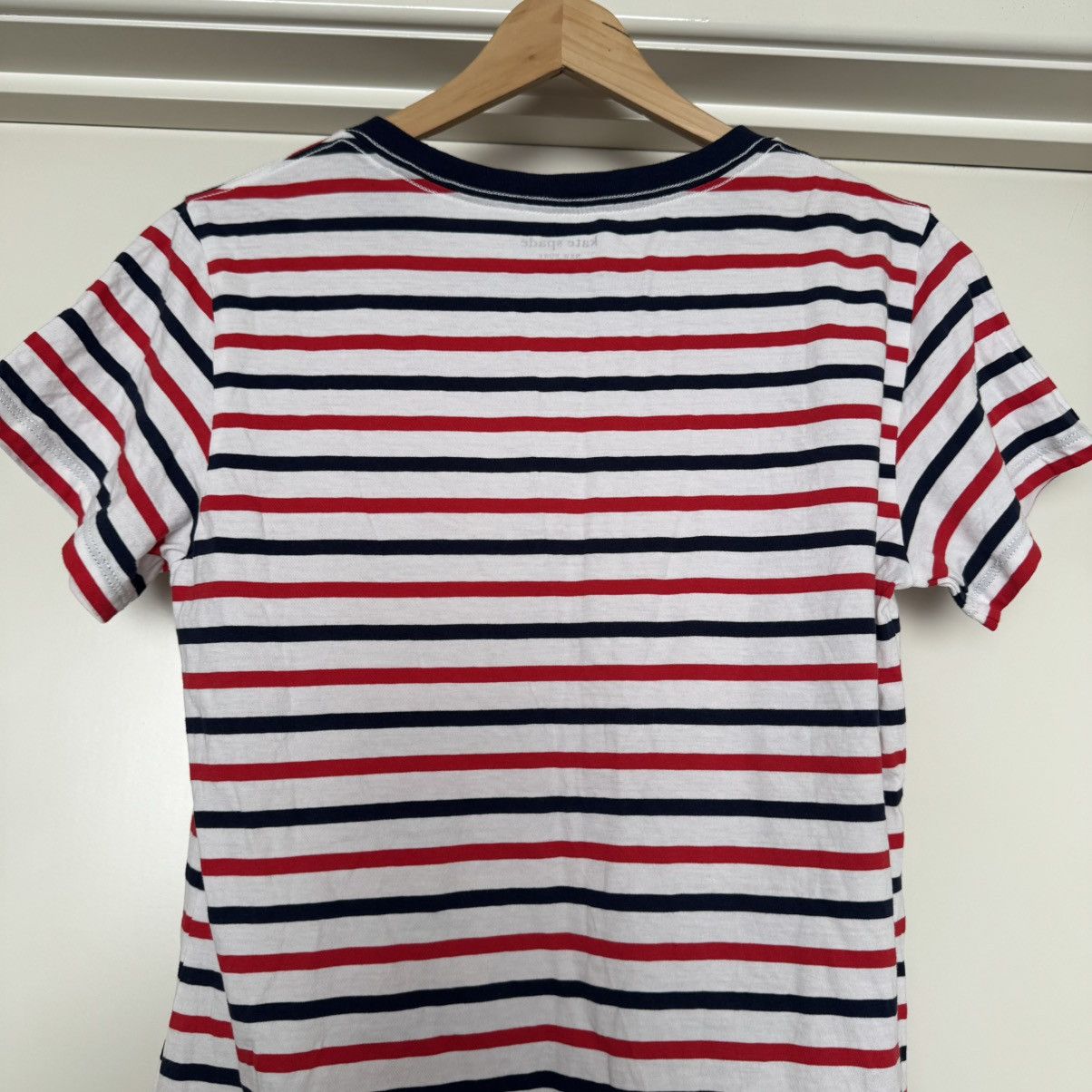 Kate Spade New logo White Red Striped T-Shirt ❣️ Size S / US 4 / IT 40 - 10 Thumbnail