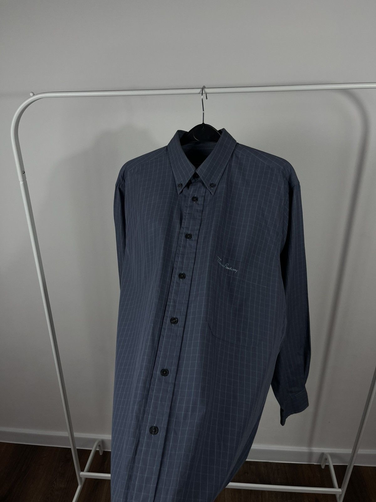 Other Thomas Burberry Blue Check Button-Up Shirt Size M Size US M / EU 48-50 / 2 - 6 Thumbnail