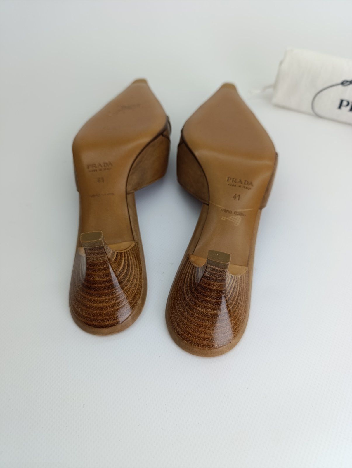 Prada 00s PRADA WHIMSICAL BRAIDED LEATHER POINTY MULES HEELS Size US 11 / IT 41 - 19 Thumbnail
