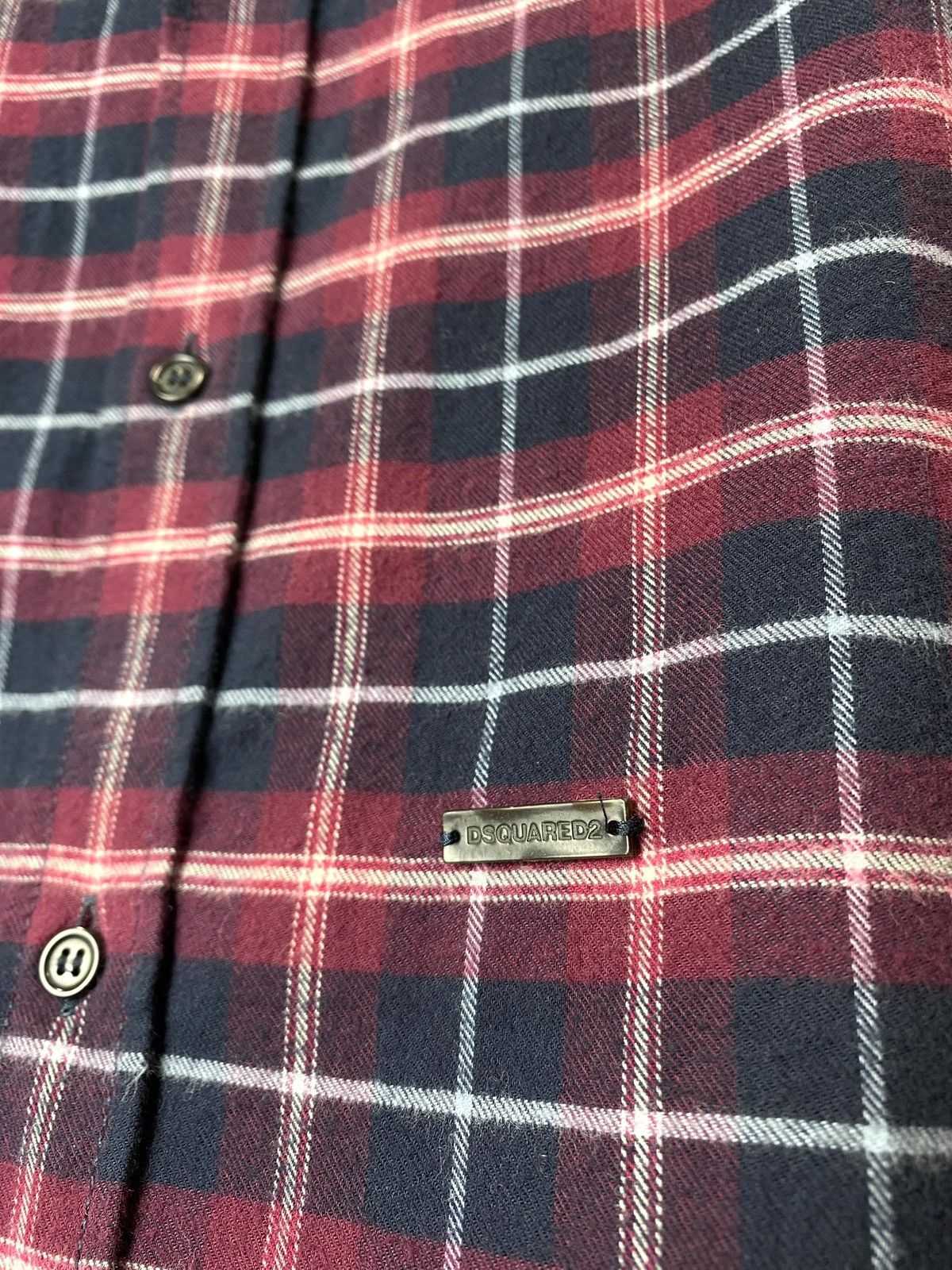 Dsquared2 Dsquared2 Flannel Plaid Checkered Shirt Tee Size US M / EU 48-50 / 2 - 5 Thumbnail