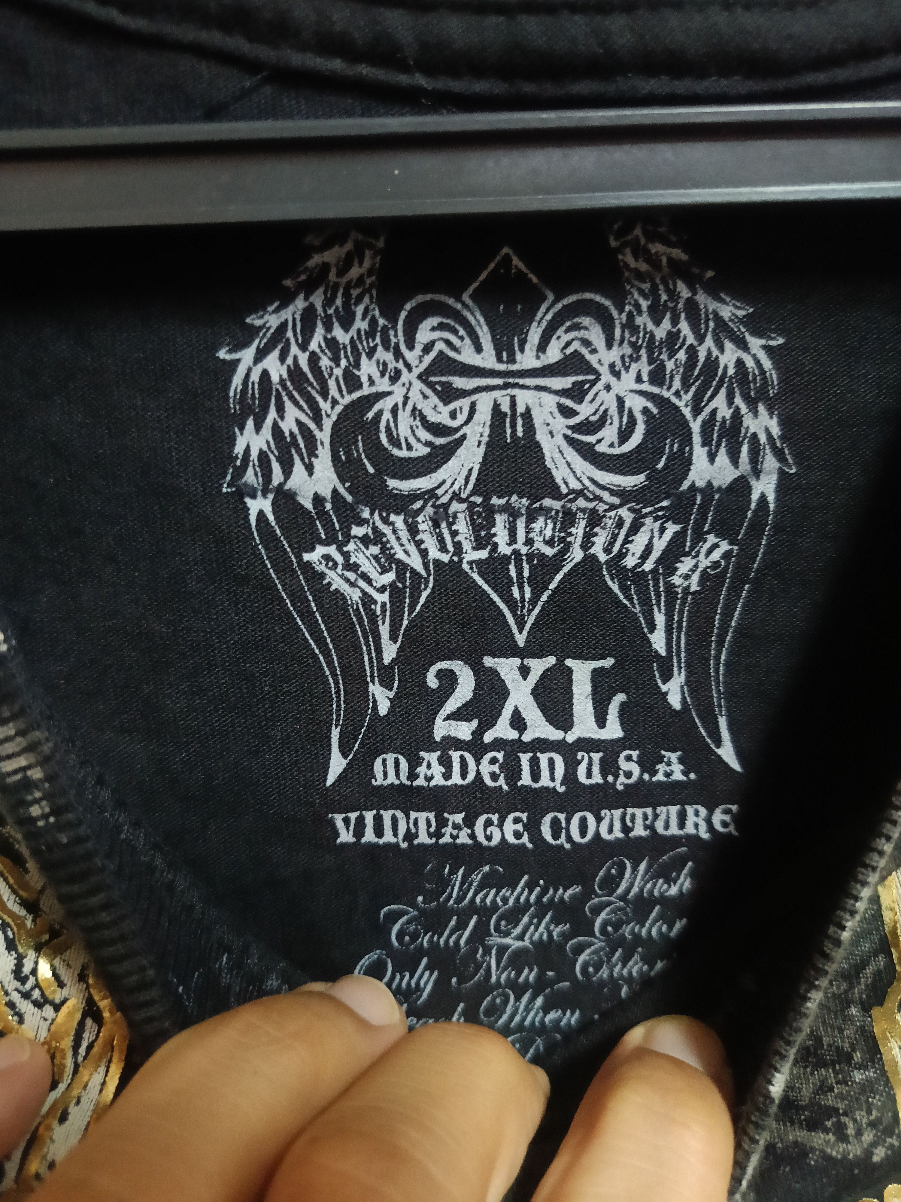 Affliction × Japanese Brand Vtg Revolution Affliction tees Size US L / EU 52-54 / 3 - 4 Thumbnail