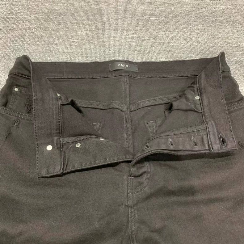 Amiri Amiri Black Flared Tapered Denim Pants Size US 36 / EU 52 - 4 Thumbnail