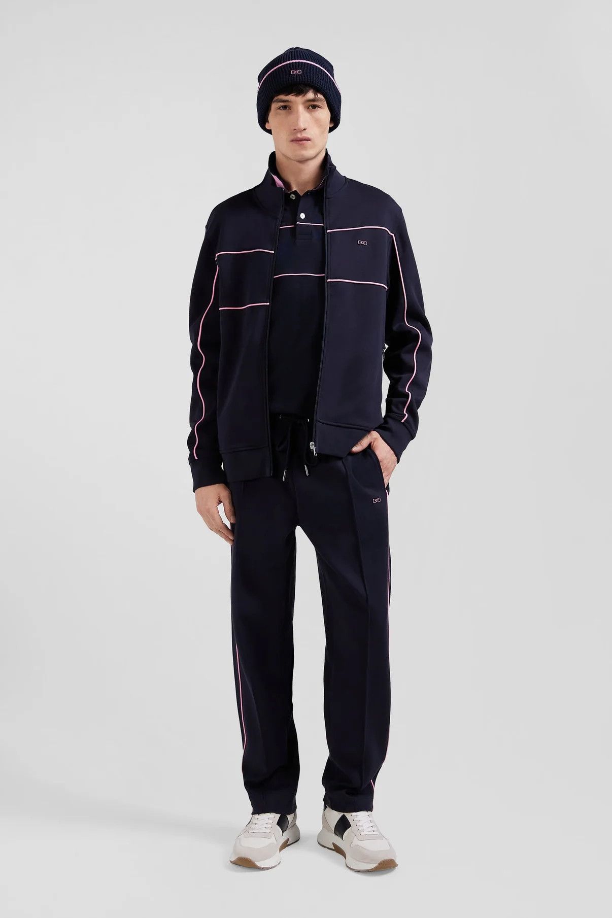 Eden Park o1s22i1n1024 Cotton Track Sweatshirt in Blue Size US S / EU 44-46 / 1 - 2 Thumbnail