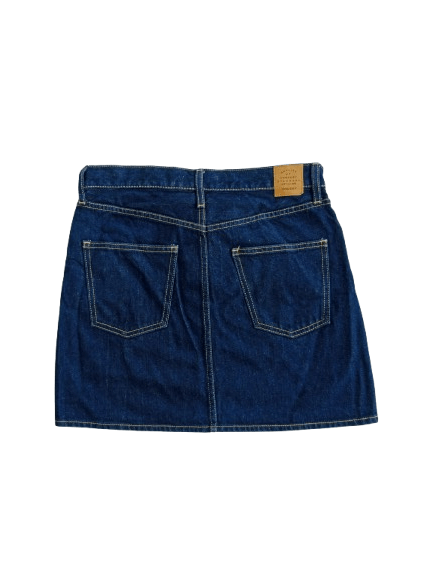 MOUSSY MOUSSY Mini Skirt Blue Denim Japanese Brand Size 31" - 2 Thumbnail