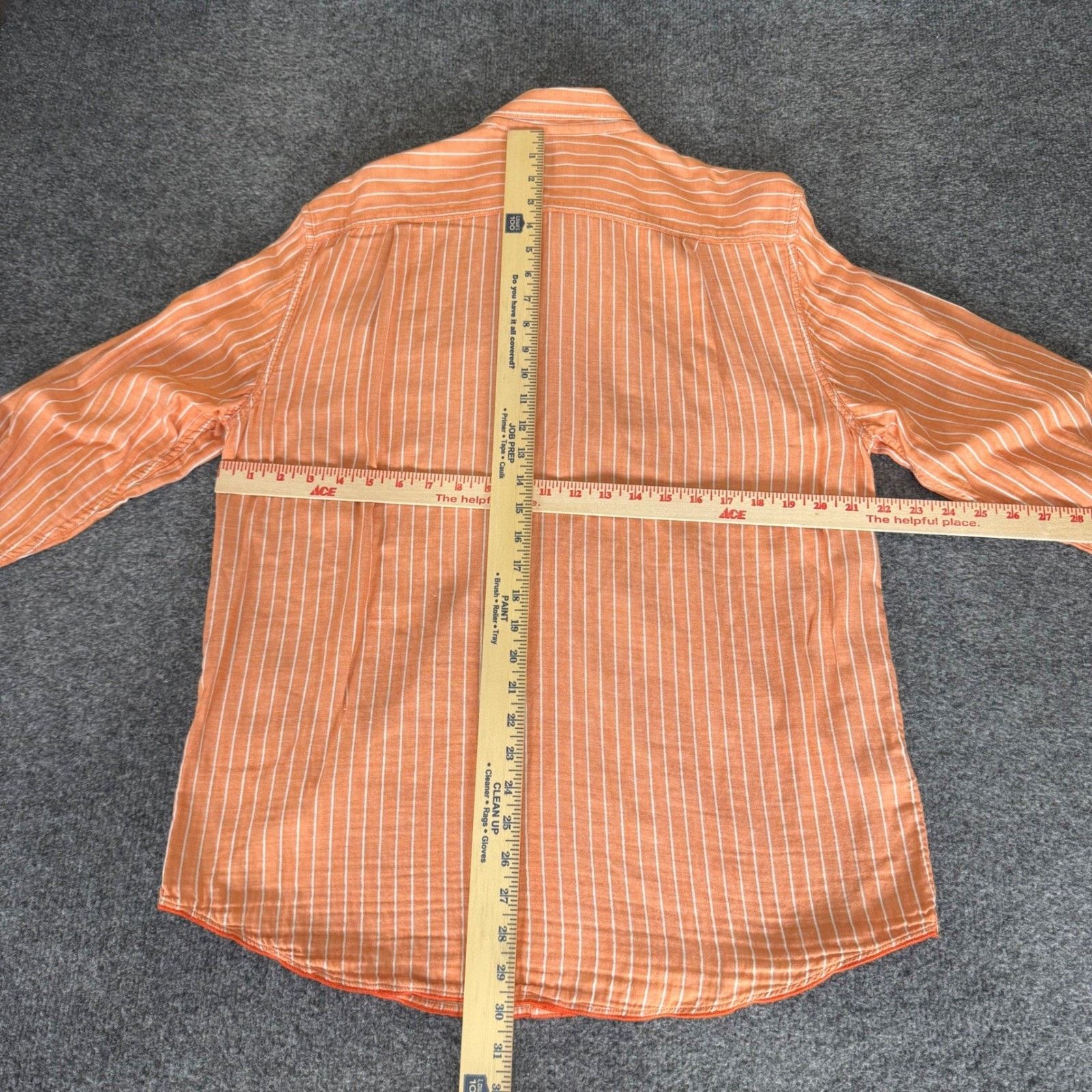 Tommy Bahama Tommy Bahama Denim Mens Medium Orange Striped Button Up Size US M / EU 48-50 / 2 - 4 Thumbnail