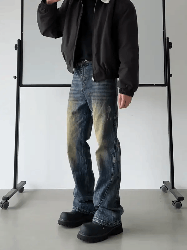 Japanese Brand Arisawa x Gotou Washed Style Denim Pant Size US 27 - 3 Thumbnail