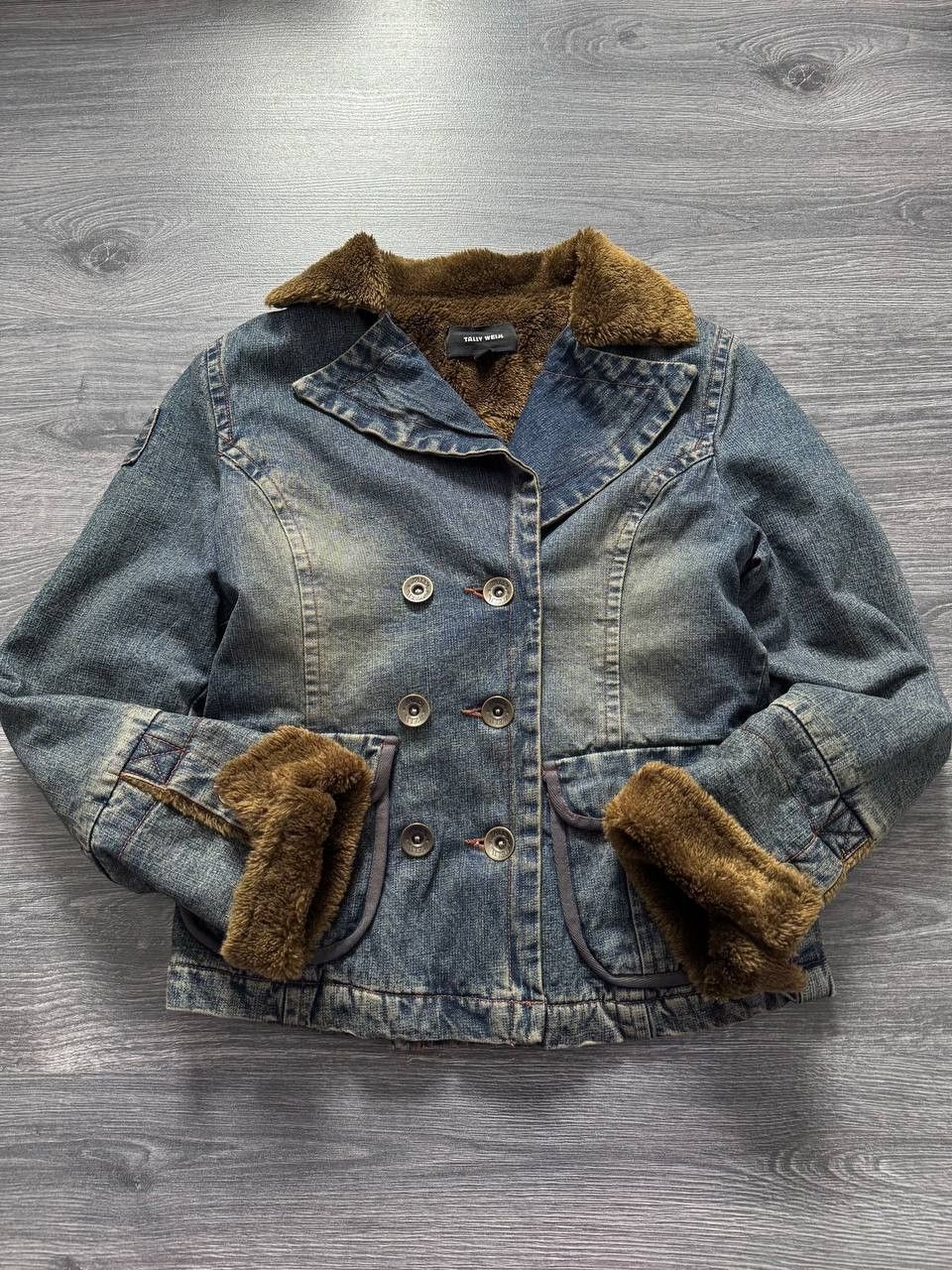 Japanese Brand Y2K Faux Fur Collar Denim Jacket Vintage Dolce Gabbana style Size M / US 6-8 / IT 42-44 - 5 Thumbnail